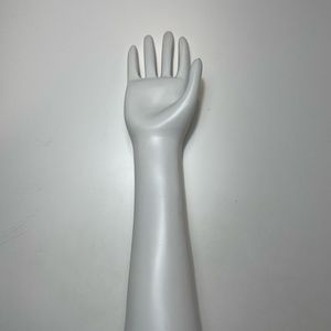 White, ceramic hand display
